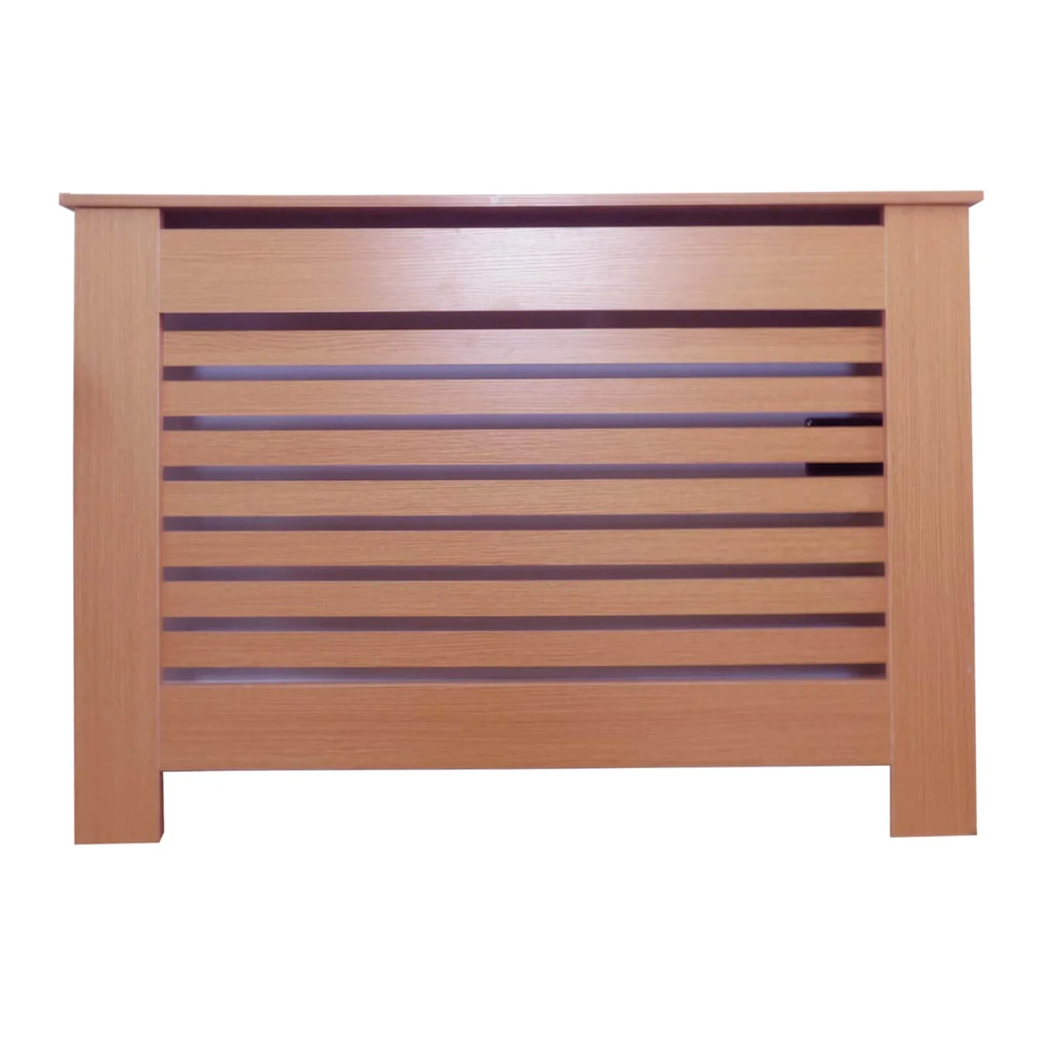 None Radiator Cover With Horizontal Slatted Design In Oak - Small 3 None Radiator Cover With Horizontal Slatted Design In Oak - Small