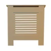 None Radiator Cover With Horizontal Slatted Design In Unpainted - Mini