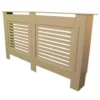 None Radiator Cover With Horizontal Slatted Design In Unpainted - Extra Large