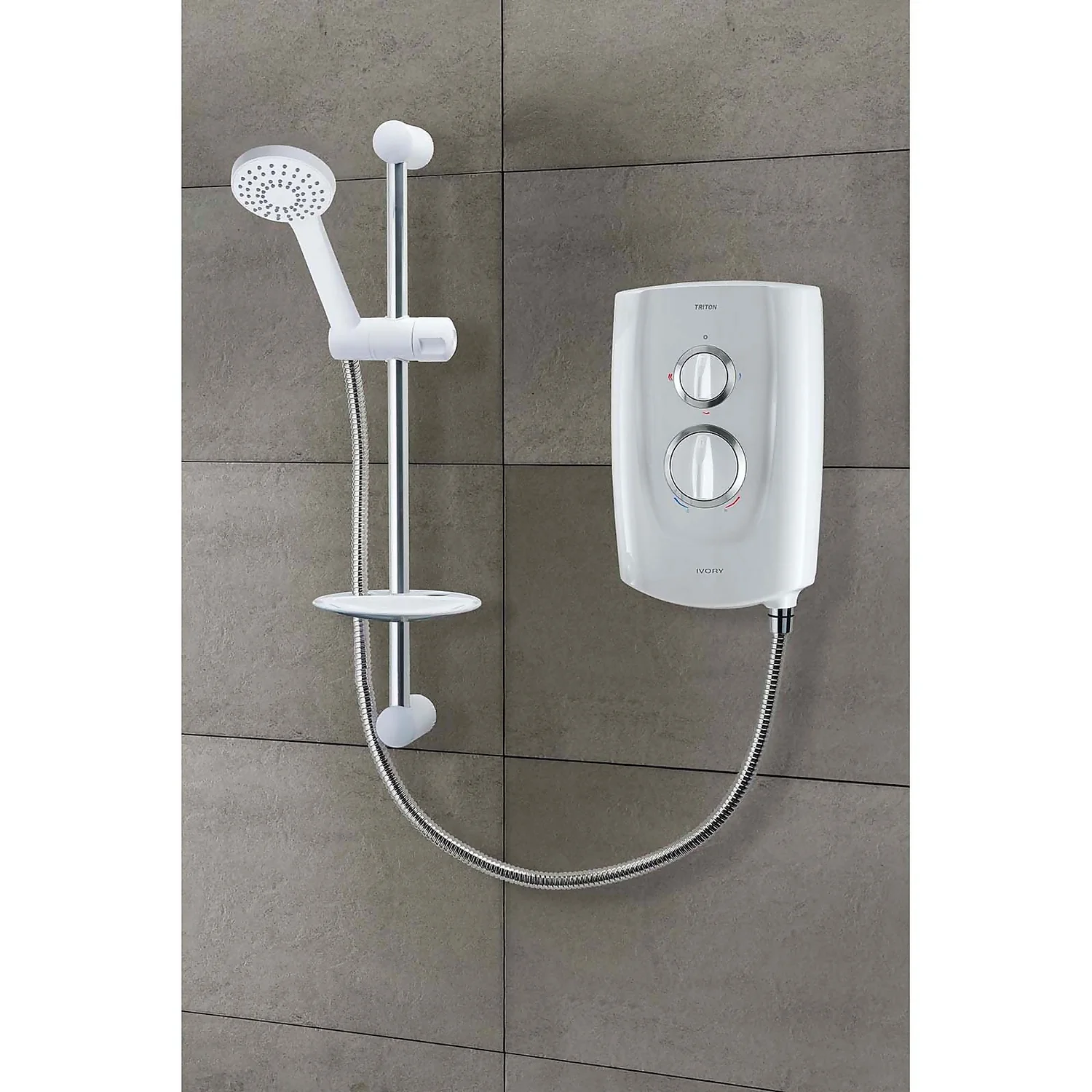 Triton Ivory 5 10.5kw Electric Shower - White 4 Triton Ivory 5 10.5kw Electric Shower - White - Image 2