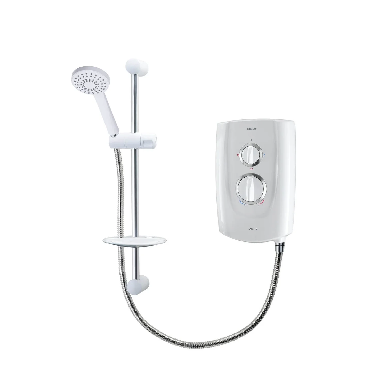 Triton Ivory 5 10.5kw Electric Shower - White 3 Triton Ivory 5 10.5kw Electric Shower - White