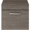Balterley Rio 500mm Wall Hung Single Drawer Vanity With Worktop - Brown Grey Avola -Triton None Store 12826908 5404907848894140