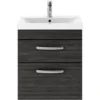 Balterley Rio 500mm Wall Hung 2 Drawer Vanity With Basin 1 - Hacienda Black 1 Balterley Rio 500mm Wall Hung 2 Drawer Vanity With Basin 1 - Hacienda Black -Triton None Store 12826918 9694847466108321