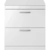 Balterley Rio 800mm Freestanding 2 Drawer Vanity With Worktop - Gloss White 2 Balterley Rio 800mm Freestanding 2 Drawer Vanity With Worktop - Gloss White -Triton None Store 12826978 2914847466253083