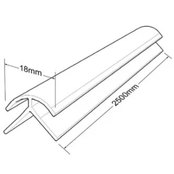 Wetwall Acrylic External Corner - Magnolia -Triton None Store 12827289 5214886110842768