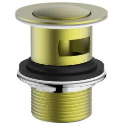 Bathstore Aero Slotted Basin Click Clack Waste - Brushed Brass