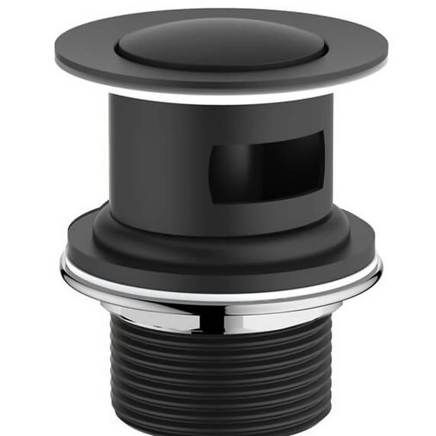 Bathstore Aero Slotted Basin Click Clack Waste - Matt Black 3 Bathstore Aero Slotted Basin Click Clack Waste - Matt Black