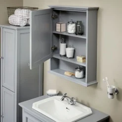 Bathstore Savoy Mirror Wall Cabinet - Gun Metal Grey 7 Bathstore Savoy Mirror Wall Cabinet - Gun Metal Grey -Triton None Store 12828503 2034886115417414