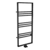Bathstore Noir Heated Towel Rail Radiator With Ladder Style & 9 Horizontal Square Tubes In Black - 1200mm X 500mm 1 Bathstore Noir Heated Towel Rail Radiator With Ladder Style & 9 Horizontal Square Tubes In Black - 1200mm X 500mm -Triton None Store 12828524 1345008111726869