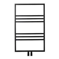 Bathstore Noir Heated Towel Rail Radiator With Ladder Style & 6 Horizontal Square Tubes In Black - 800mm X 500mm -Triton None Store 12828525 1745008111771407