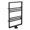 Bathstore Noir Heated Towel Rail Radiator With Ladder Style & 6 Horizontal Square Tubes In Black - 800mm X 500mm 2 Bathstore Noir Heated Towel Rail Radiator With Ladder Style & 6 Horizontal Square Tubes In Black - 800mm X 500mm -Triton None Store 12828525 4415008111727751