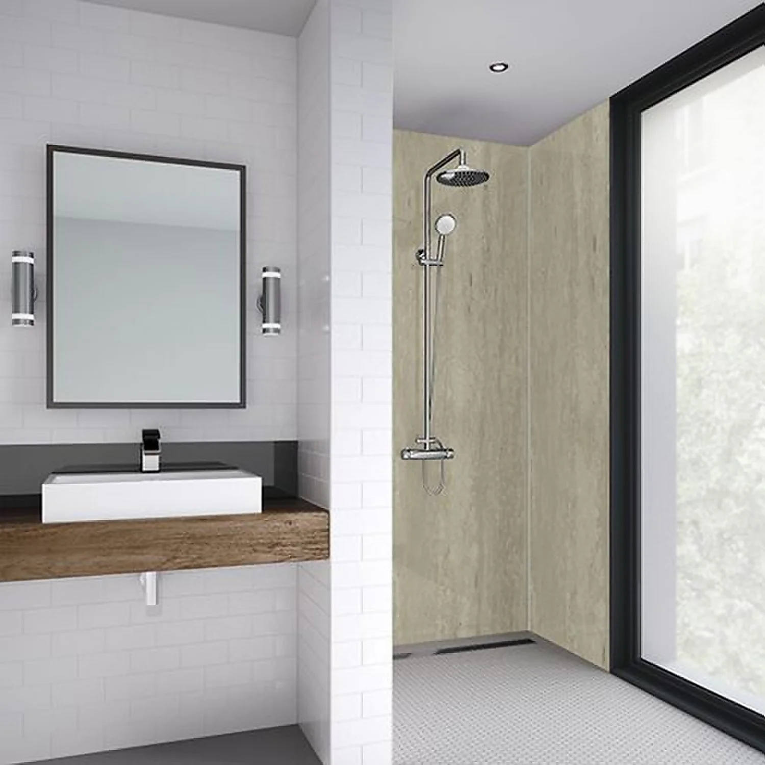 Wetwall Italian Stone - 590mm Tongue & Groove - Laminate 3 Wetwall Italian Stone - 590mm Tongue & Groove - Laminate