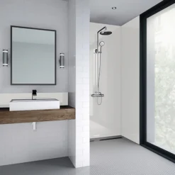 Wetwall White Gloss - 900mm - Square Edge - Laminate