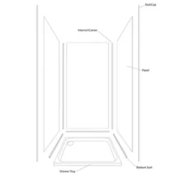 Wetwall Rossano Sand 3 Sided Kit - Laminate -Triton None Store 12828964 2024886110067880