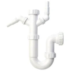 None MaKe Washing Machine Trap With Seal & 2 Spigots 40mm X 75mm