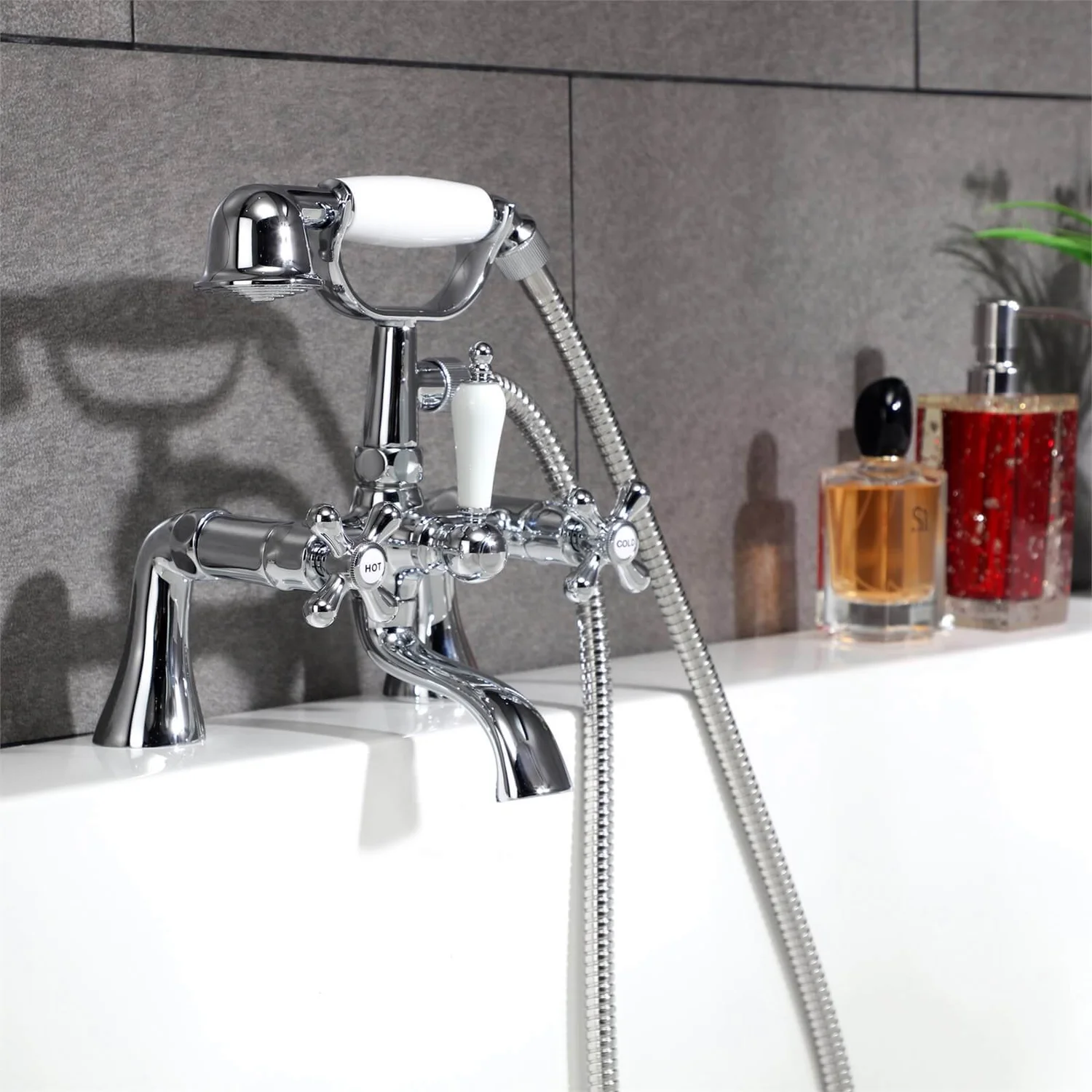 Gordale Bath Shower Mixer Tap - Chrome 4 Gordale Bath Shower Mixer Tap - Chrome - Image 2