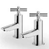 Colwith Basin Pillar Taps - Chrome