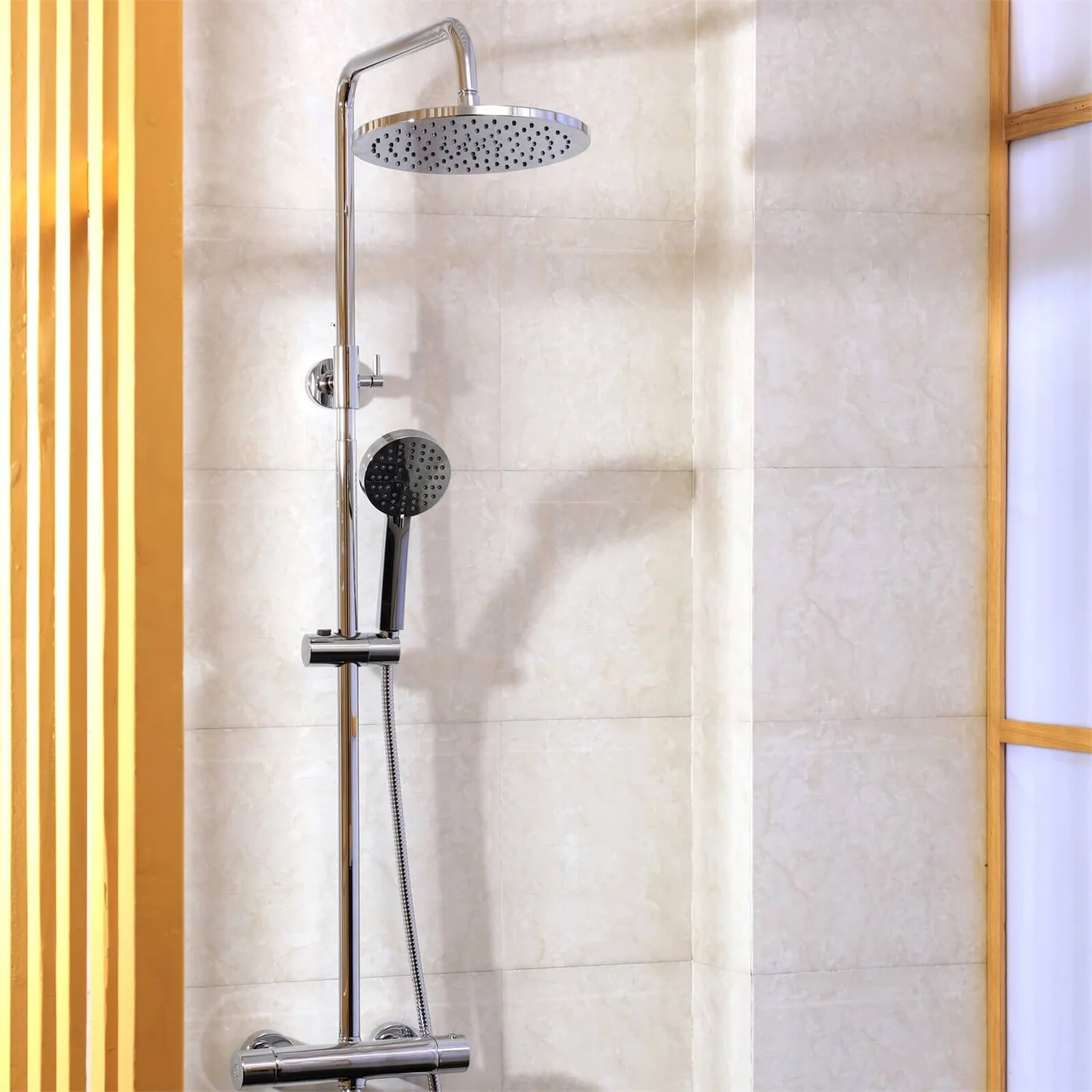 Ardessie Thermostatic Shower Mixer Tap - Chrome 4 Ardessie Thermostatic Shower Mixer Tap - Chrome - Image 2