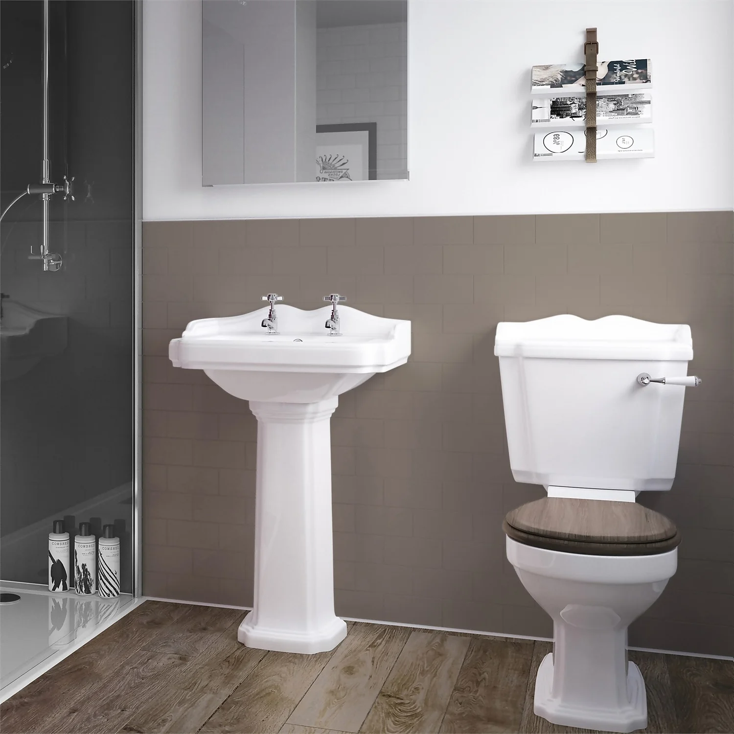 Wetwall Coffee - 1200mm - Wall Panel - Composite 3 Wetwall Coffee - 1200mm - Wall Panel - Composite