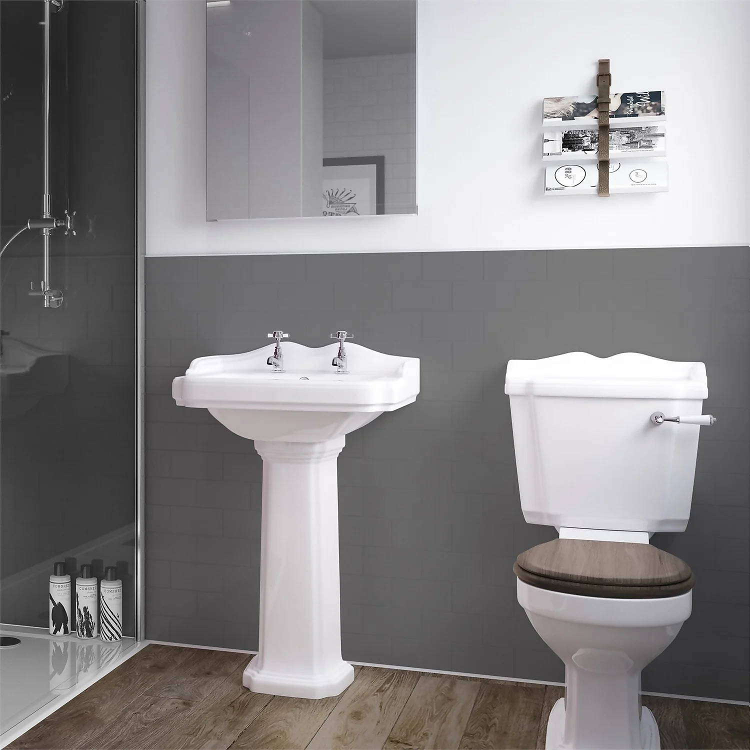 Wetwall Grey - 1200mm - Wall Panel - Composite 3 Wetwall Grey - 1200mm - Wall Panel - Composite