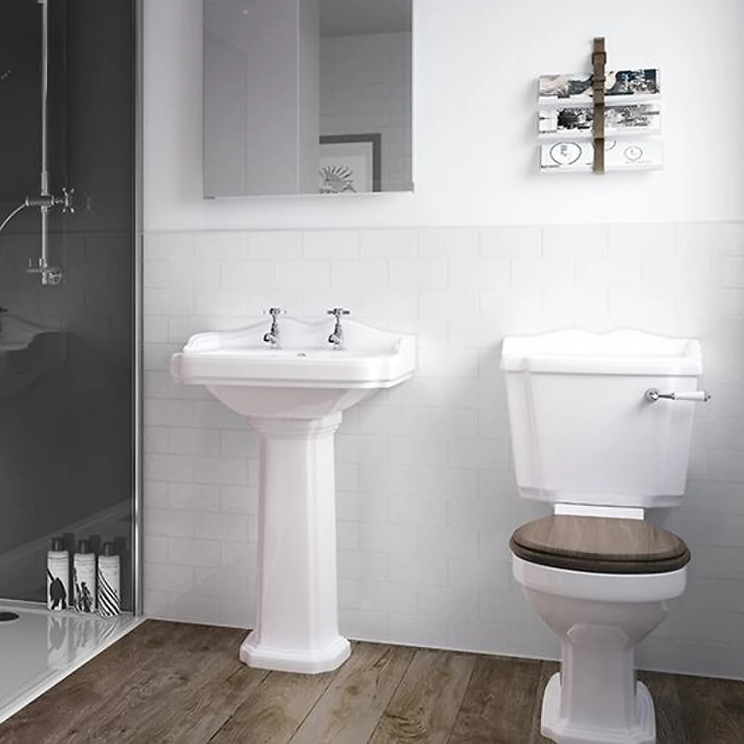 Wetwall Pure White 2 Sided Wall Kit - Composite 3 Wetwall Pure White 2 Sided Wall Kit - Composite