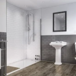 Wetwall White - 1220mm - Shower Panel - Composite