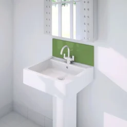 Wetwall Upstand - 600 X 200mm - Olive Grove - Glass