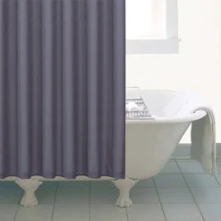 Aqualona Waffle Grey Shower Curtain -Triton None Store 12832358 1444833200459088