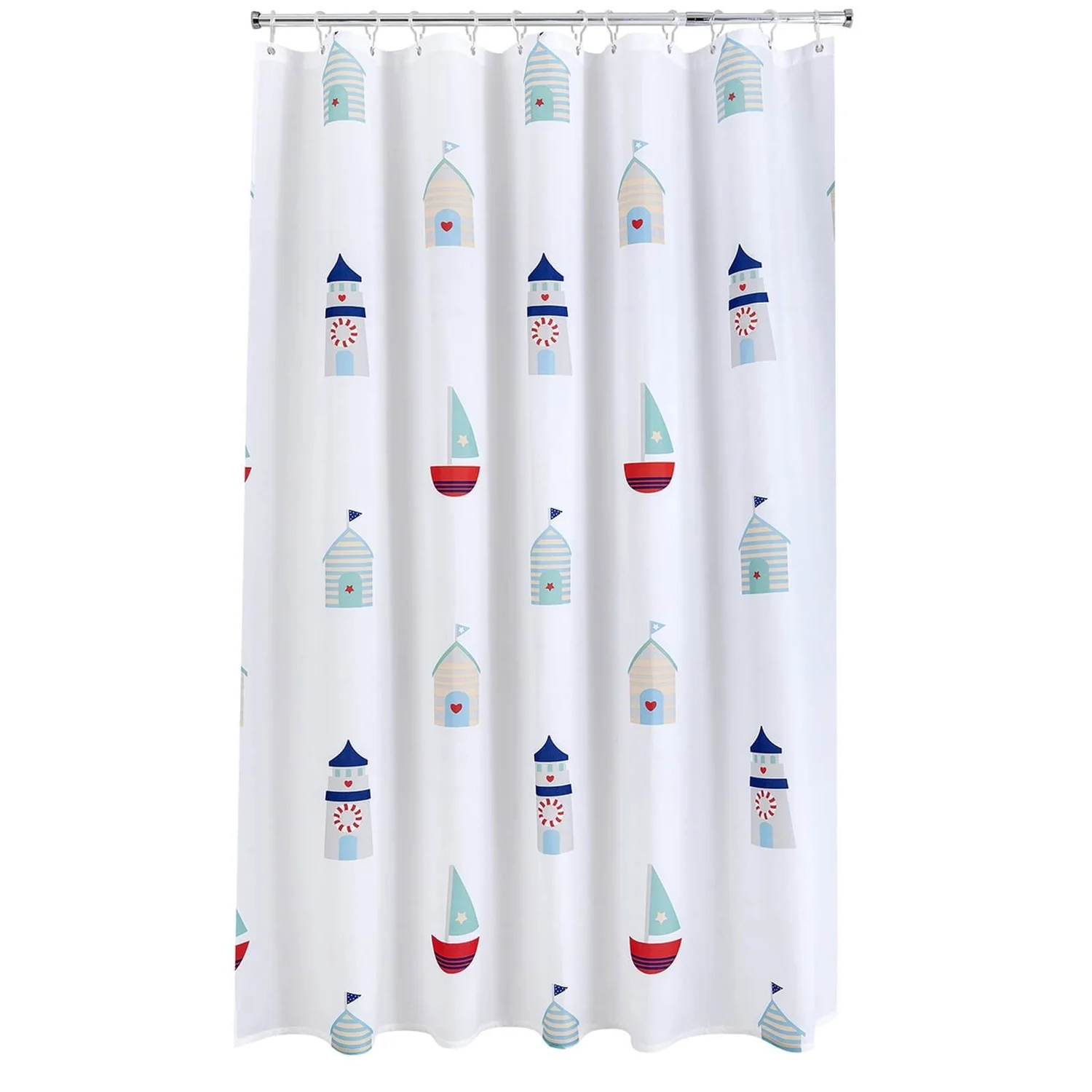 None Beach Hut Shower Curtain 3 None Beach Hut Shower Curtain