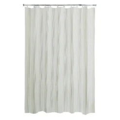 None Skinny Stripe Shower Curtain