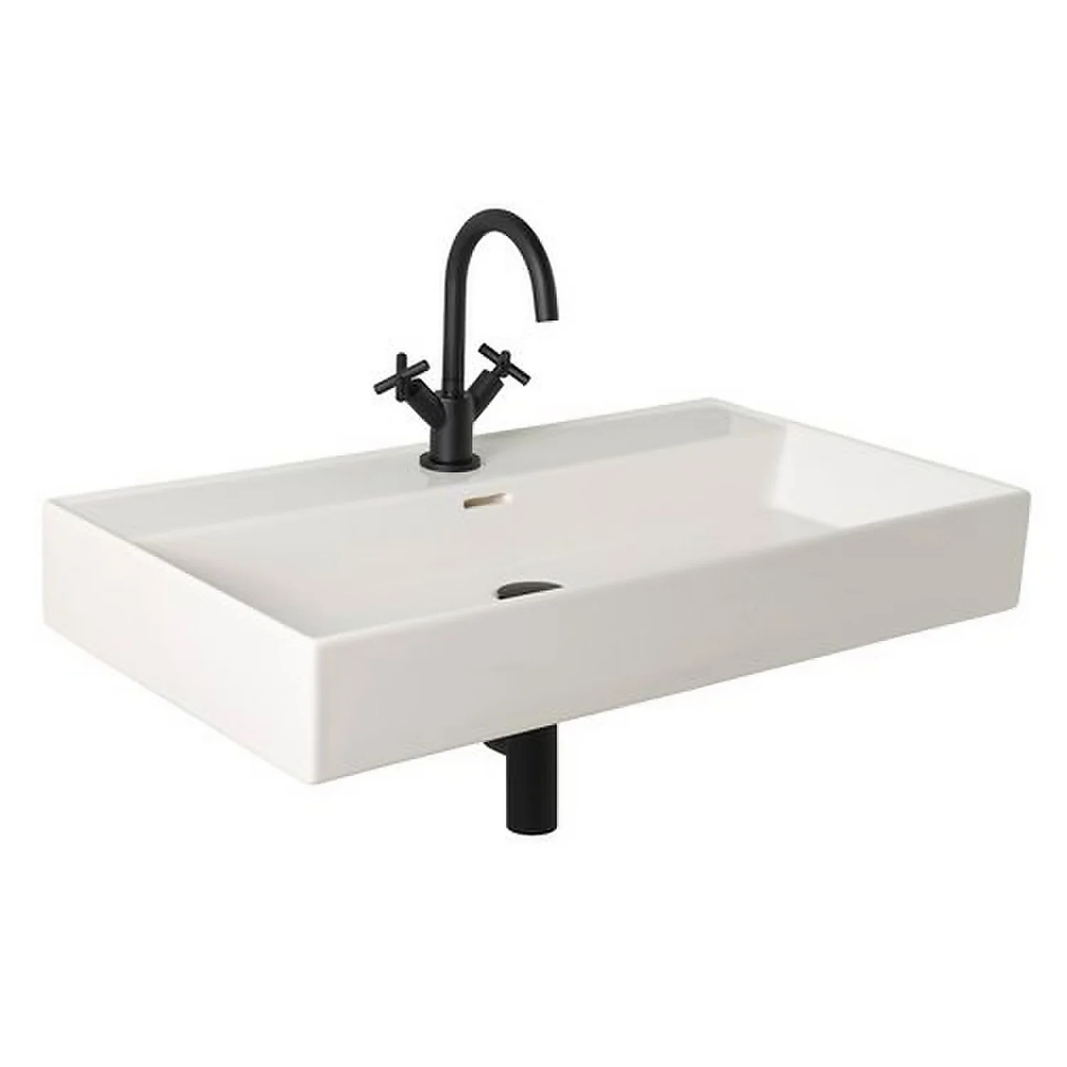 Bathstore Noir Veneto 800mm Basin 3 Bathstore Noir Veneto 800mm Basin