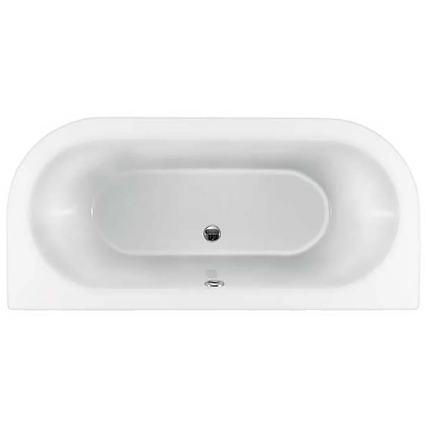 Bathstore Belmont Back To Wall Roll Top Bath With Silver Feet 4 Bathstore Belmont Back To Wall Roll Top Bath With Silver Feet - Image 2