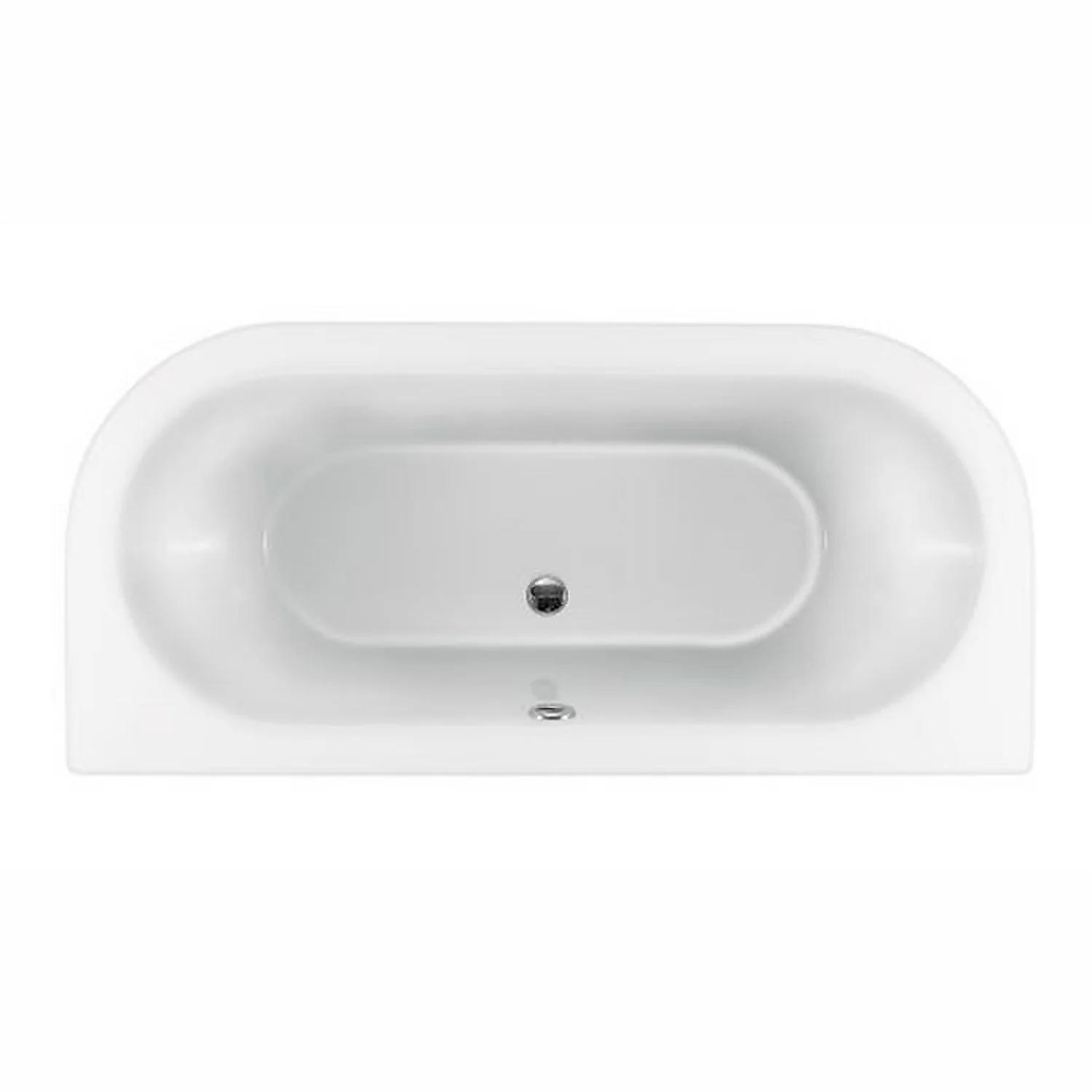 Bathstore Belmont Back To Wall Roll Top Bath With Black Feet 4 Bathstore Belmont Back To Wall Roll Top Bath With Black Feet - Image 2