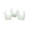 None Open Plastic Pipe Clip - 15mm - 10 Pack