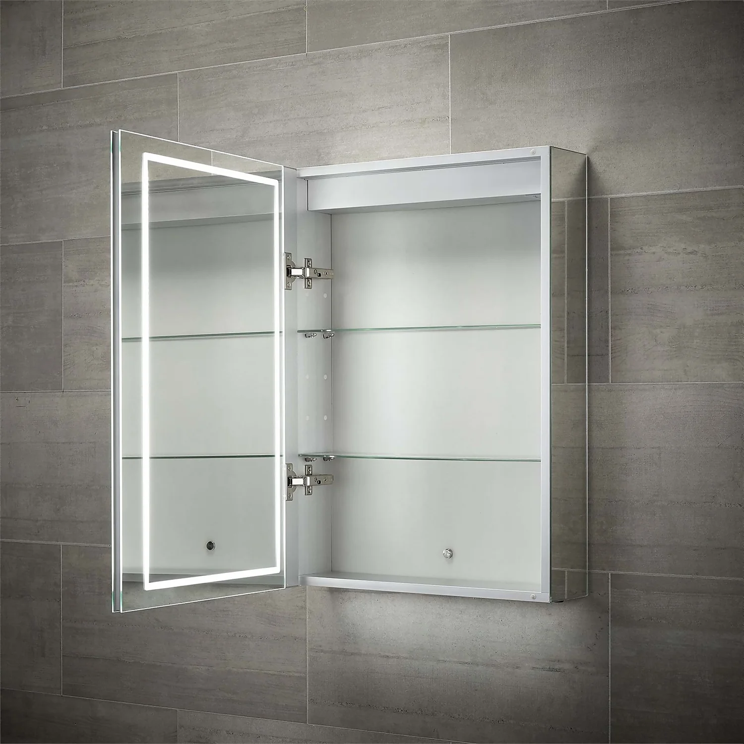 Bathstore Castor Single Door LED Mirror Cabinet 6 Bathstore Castor Single Door LED Mirror Cabinet - Image 4