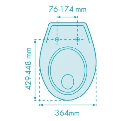 Cedo Soft Close Plastic Toilet Seat - Grey 16 Cedo Soft Close Plastic Toilet Seat - Grey -Triton None Store 12838713 8414832982044073