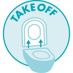 Cedo D-Shape Slim Plastic Toilet Seat - White -Triton None Store 12838714 1014832982356754