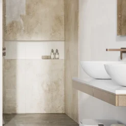 None PVC Panel 2400x1000x10mm - Beige Concrete -Triton None Store 12840427 1364910125651443