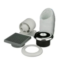None Shower Fan And Light Kit - 100mm