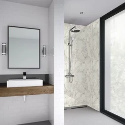 Wetwall Statuario White 2 Sided Kit - Laminate