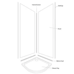Wetwall Statuario White 2 Sided Kit - Laminate -Triton None Store 12843743 1474886147625987