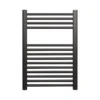 None Ladder Style Heated Towel Rail Radiator With 14 Horizontal Round Tubes 750mm X 500mm - Anthracite -Triton None Store 12845070 1354843747973178