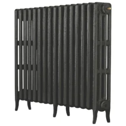 Arroll 4 Column Cast Iron Radiator 874 X 760 - Pewter
