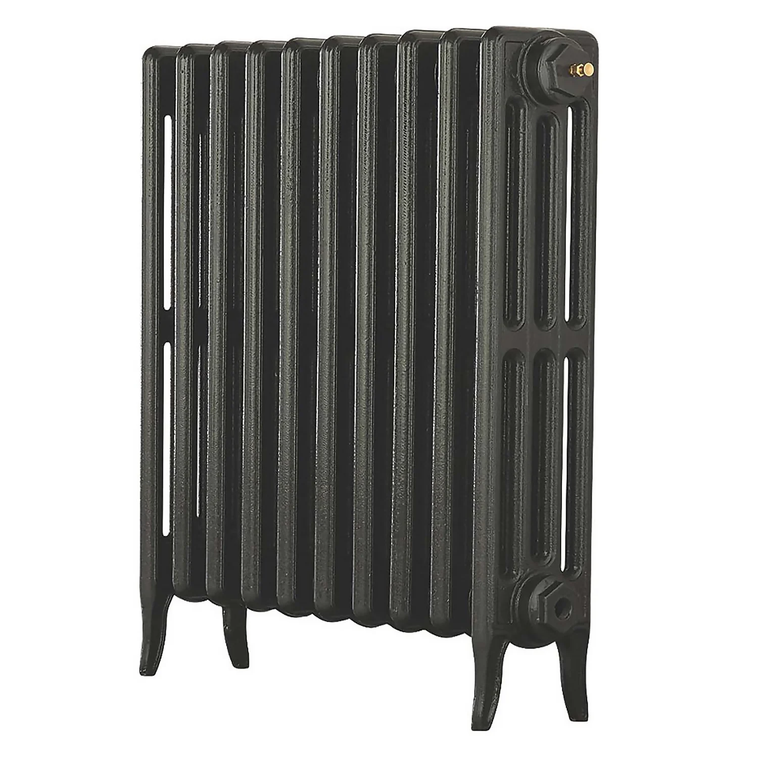 Arroll 4 Column Cast Iron Radiator 634 X 660 - Pewter 3 Arroll 4 Column Cast Iron Radiator 634 X 660 - Pewter