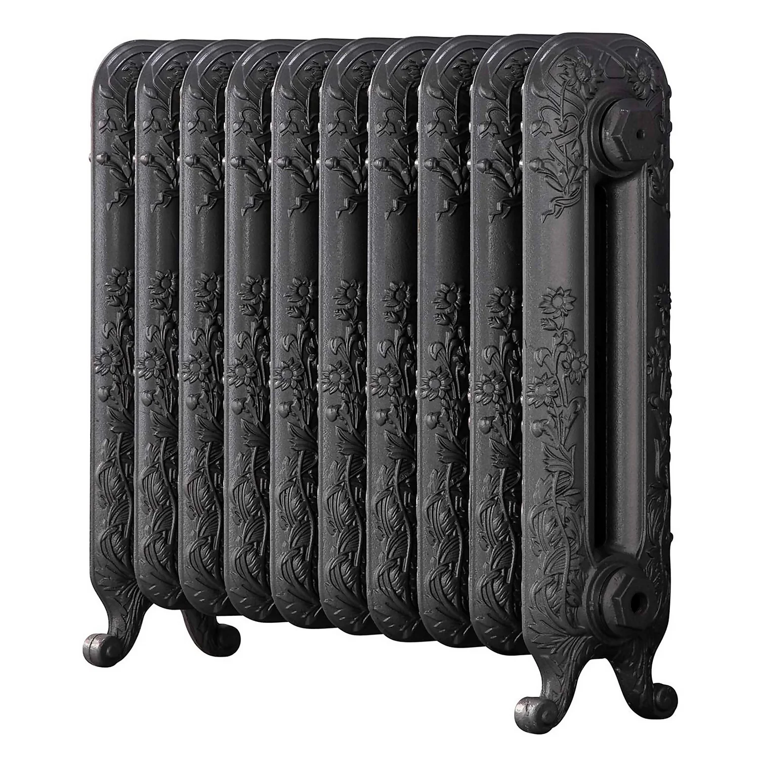 Arroll Cast Iron Radiator 684 X 600 - Cast Grey 3 Arroll Cast Iron Radiator 684 X 600 - Cast Grey