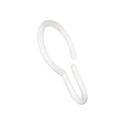 Aqualona Shower Curtain Quick Hooks White - 12 Pack