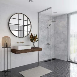 Wetwall Elite Post Formed Shower Wall Panel Caliza - 2420x1200x10mm -Triton None Store 12881373 1044898495759514