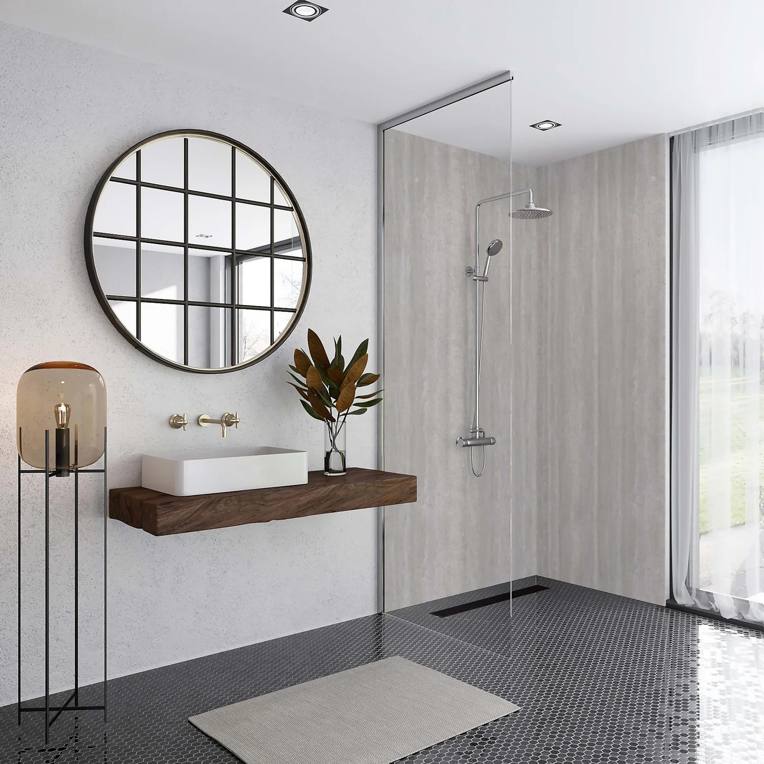 Withal Elite Tongue & Grooved Shower Wall Panel Vieste - 2420mm X 600mm X 10mm 5 Withal Elite Tongue & Grooved Shower Wall Panel Vieste - 2420mm X 600mm X 10mm - Image 3