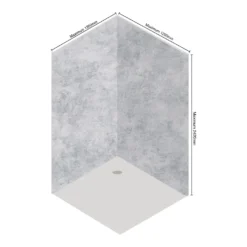 Wetwall Elite 2 Sided Wall Panel Kit - Caliza -Triton None Store 12881451 1774898496676776