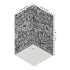 Wetwall Elite 2 Sided Wall Panel Kit - Abruzzo -Triton None Store 12881455 2504898496588438